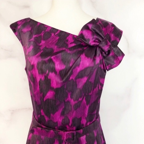 Eliza J Purple Floral Print Dress - Picture 2 of 7